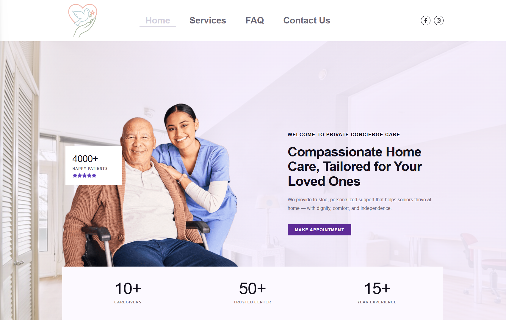Private Concierge Care Website