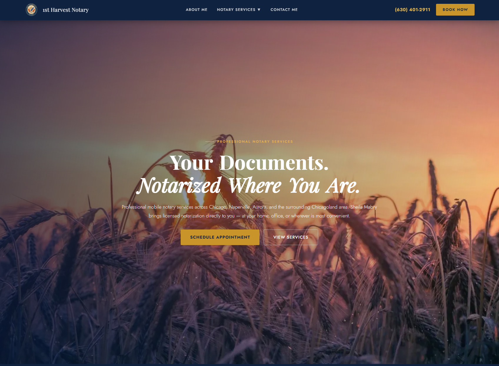 1st Harvest Notary Website